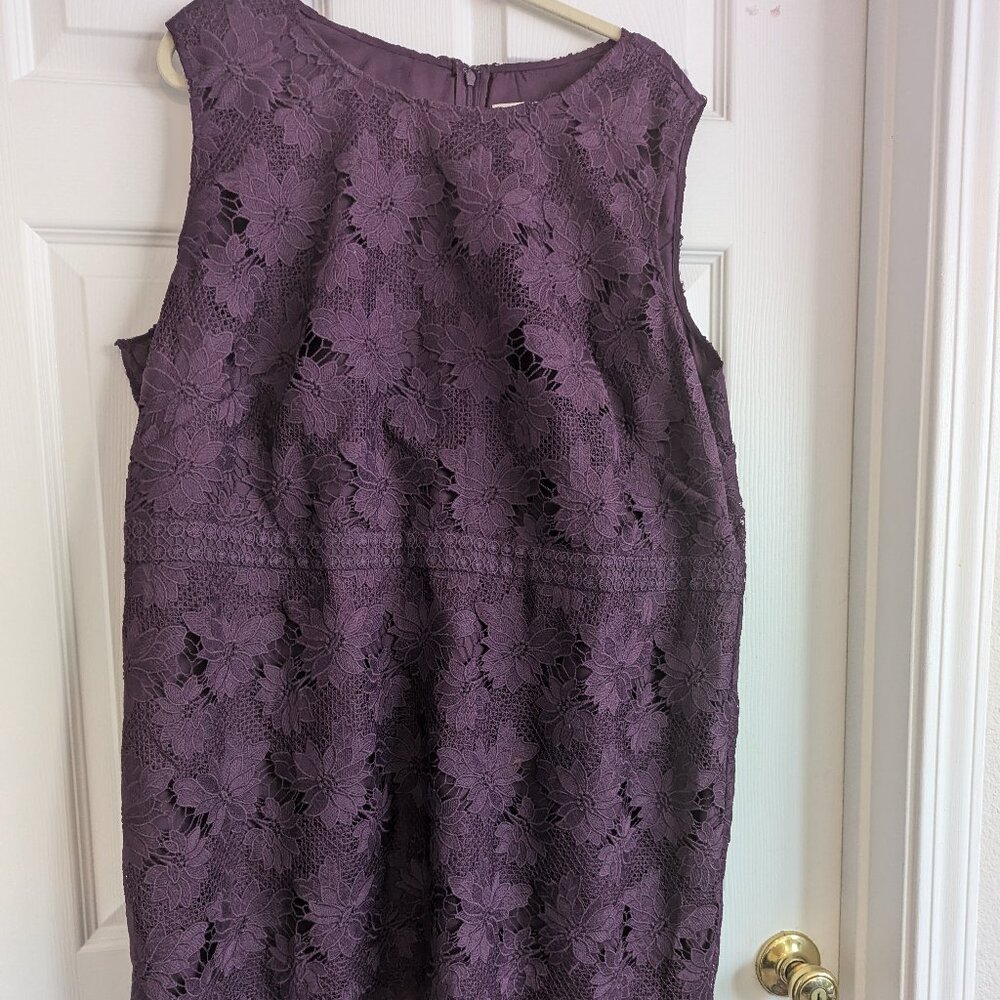 Plum Floral Cocktail Dress